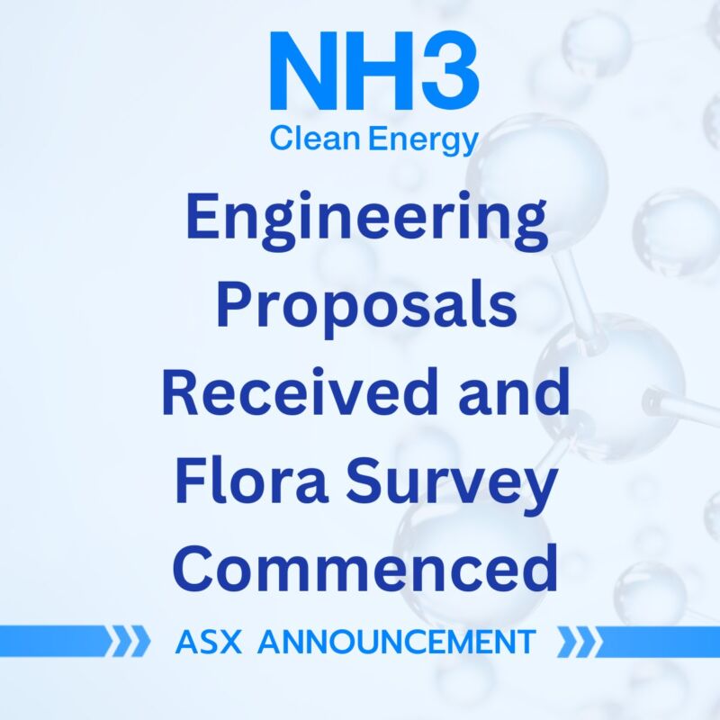 Image for the Tweet beginning: NH3 has received FEED engineering