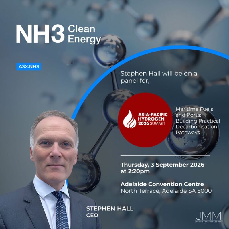 Image for the Tweet beginning: NH3 CEO Stephen Hall is